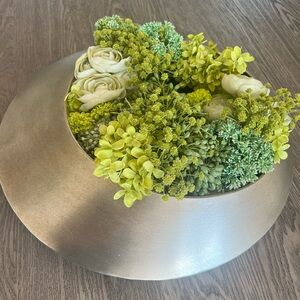 Beautiful faux plant arrangement 17 inches in diameter